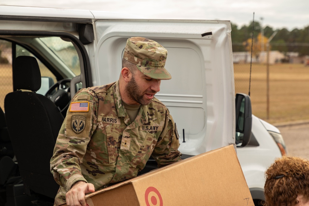 11th CYB delivers toys to Fort Eisenhower Christmas House 16