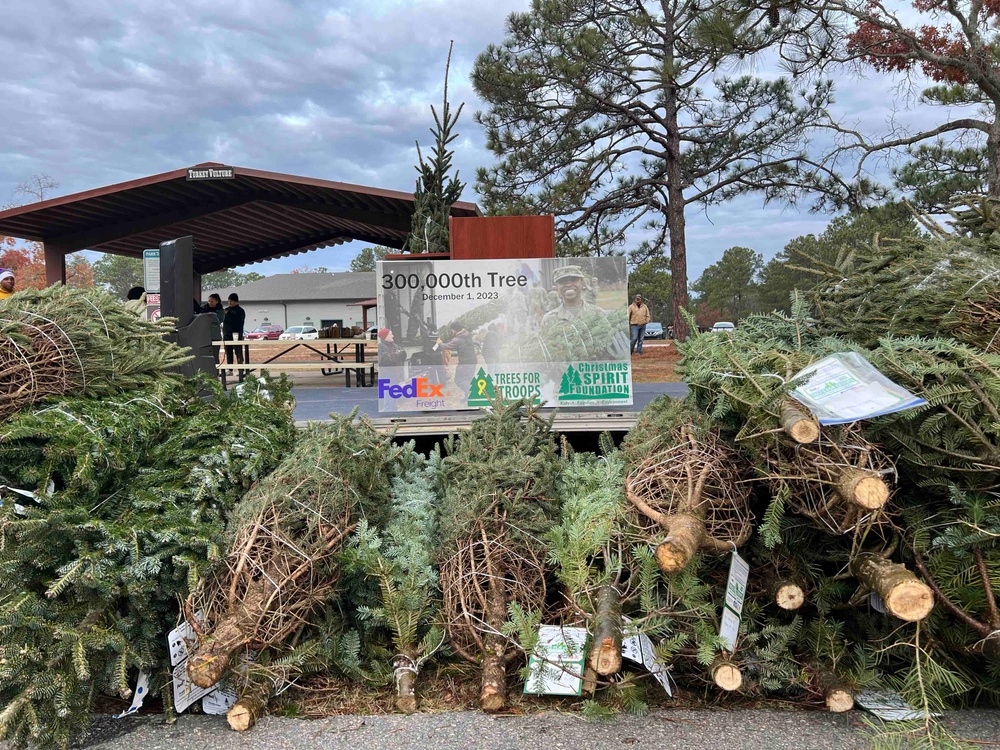 Family of the Year receives 300K donated Christmas Tree