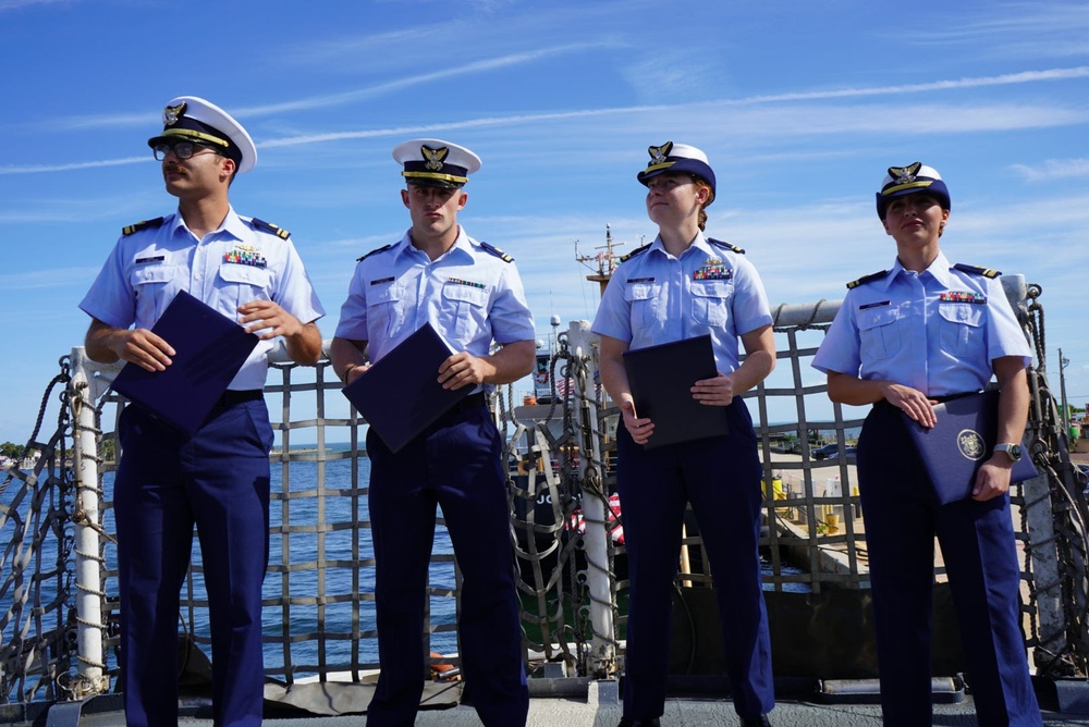 U.S. Coast Guard Cutter Venturous holds promotion ceremony