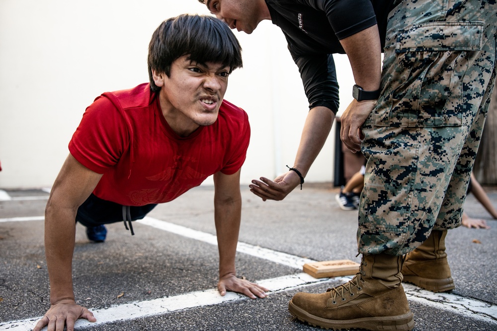 Poolees Train to Become Marines at Recruiting Substation Cary