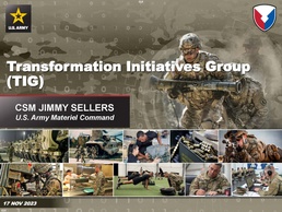 AMC senior enlisted leader holds TIG