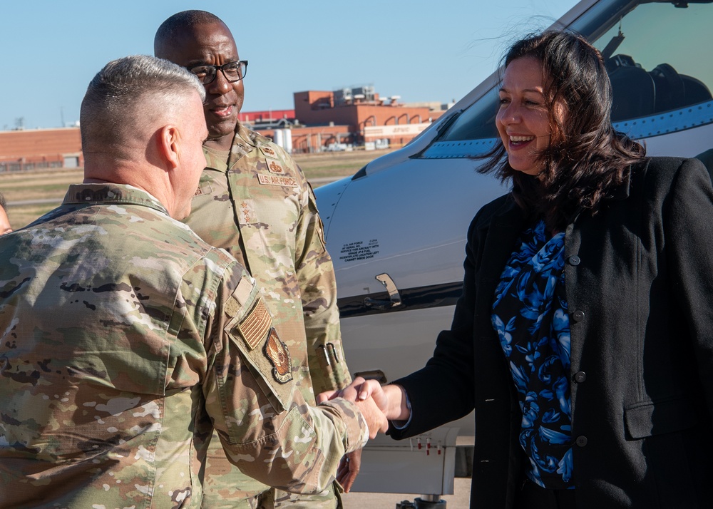 Acting Undersecretary of the Air Force Visits Tinker Air Force Base, Oklahoma