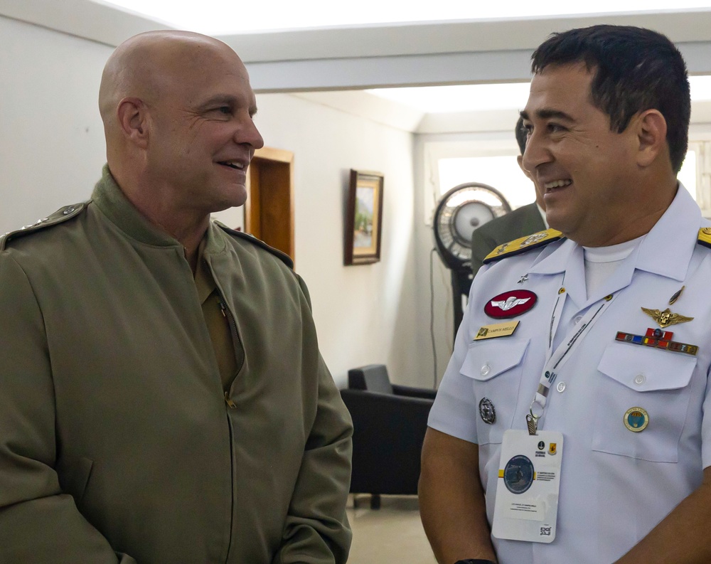 U.S. Marine Corps Lt. Gen. David Bellon delivers keynote address at Brazil’s Octennial Amphibious Forces Symposium