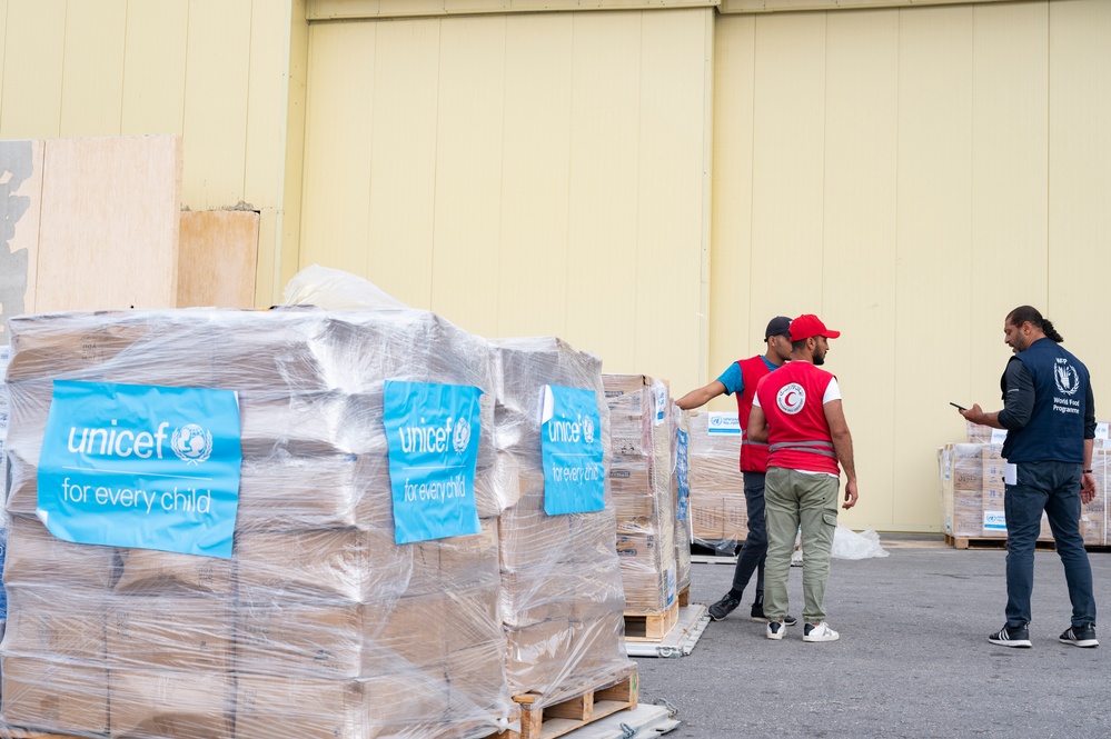 U.S. Air Force, USAID provide additional humanitarian assistance for Palestinian people