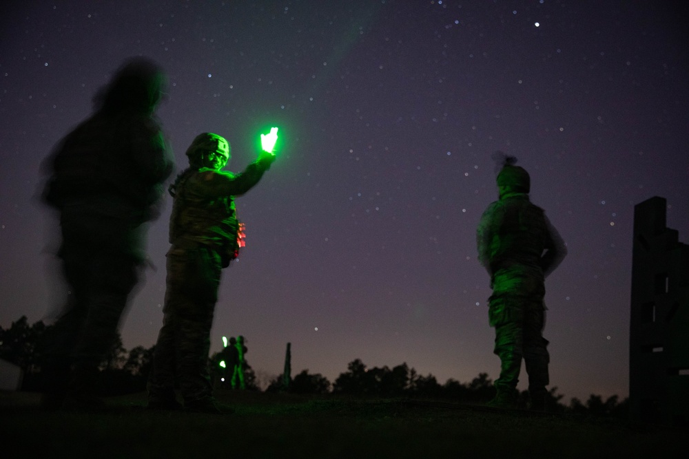 3rd Special Forces Group M4 Night Qualification Range