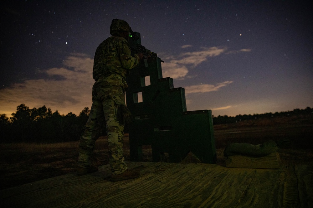 3rd Special Forces Group M4 Night Qualification Range