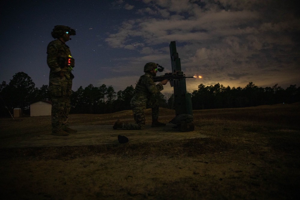 3rd Special Forces Group M4 Night Qualification Range