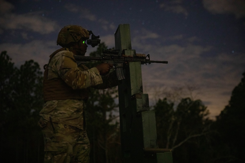 3rd Special Forces Group M4 Night Qualification Range