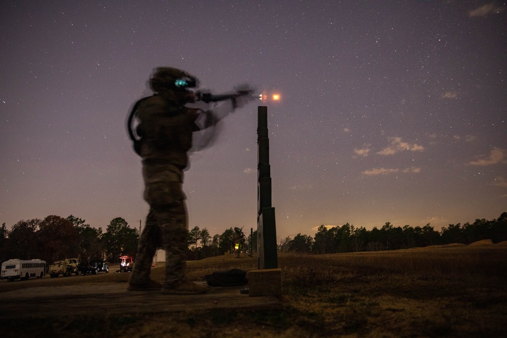 3rd Special Forces Group M4 night qualification range