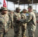 84th Engineer Battalion, 130th Engineer Brigade is awarded with a Chief of Staff Army Award for Maintenance Excellence placard.