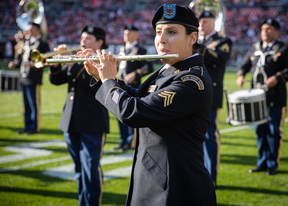 122nd Army Band performs at the 2023 Cleveland Browns Salute to Service game