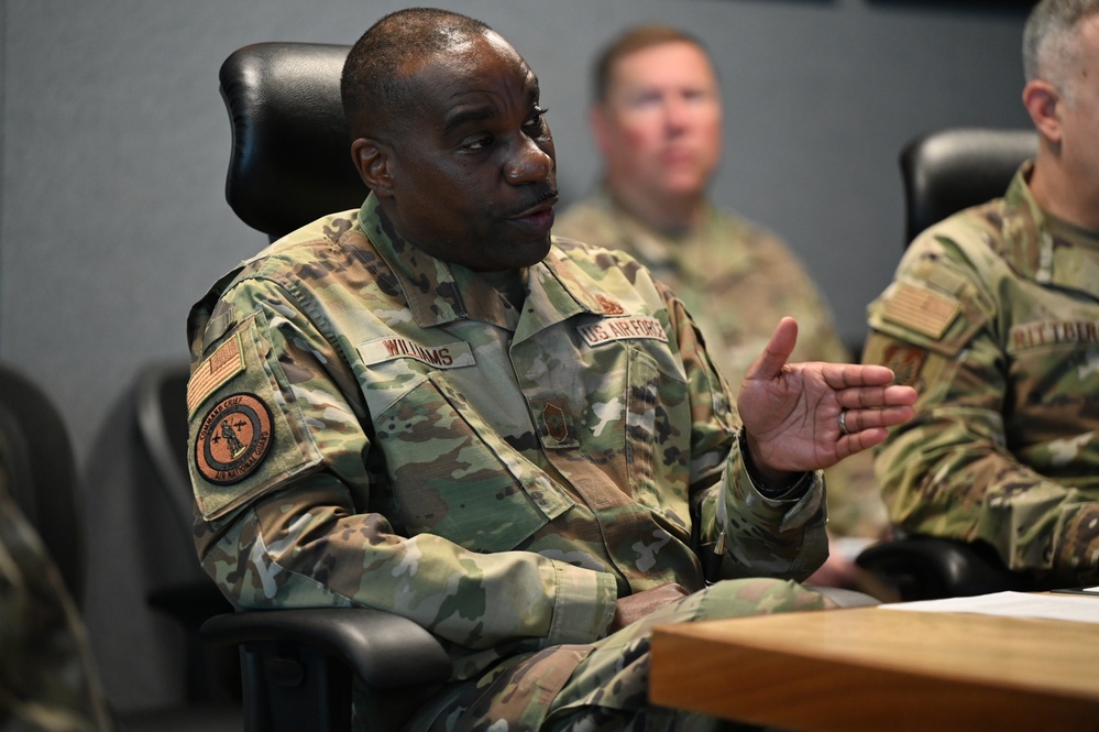 Top Enlisted Leader of the Air National Guard Visits 106th Rescue Wing