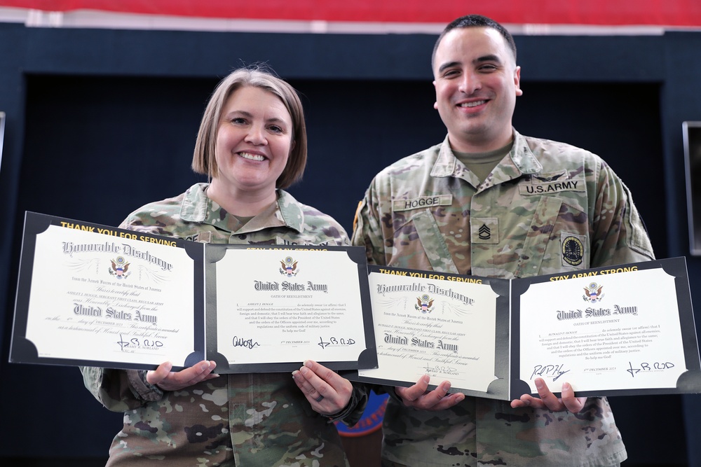 Married Army Couple Reenlists Indefinitely