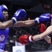 Pfc. Lupe Gutierrez of the U.S. Army World Class Athlete Program competes in the 2024 U.S. Olympic Trials for Boxing