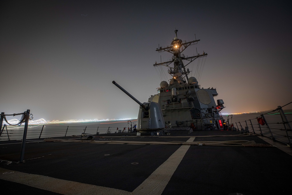 USS Carney Transits the Suez Canal