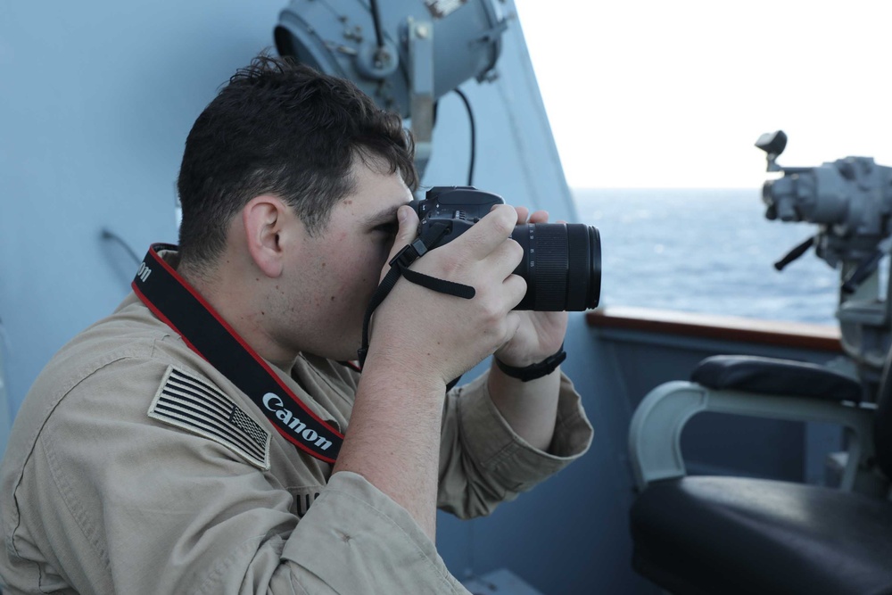 USS Thomas Hudner Conducts Small Boat Operations with USS Carney