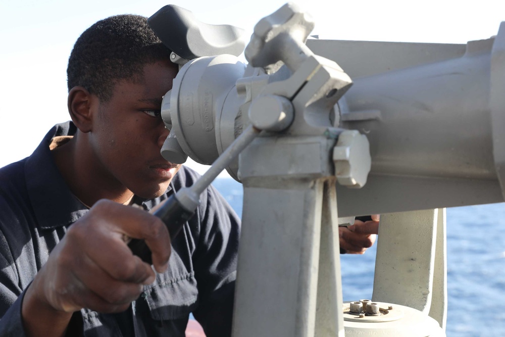 USS Thomas Hudner Conducts Small Boat Operations with USS Carney