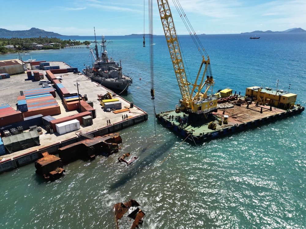 U.S. Navy Divers Complete Wreck Removal Operation in Micronesia During Pacific Partnership 2024