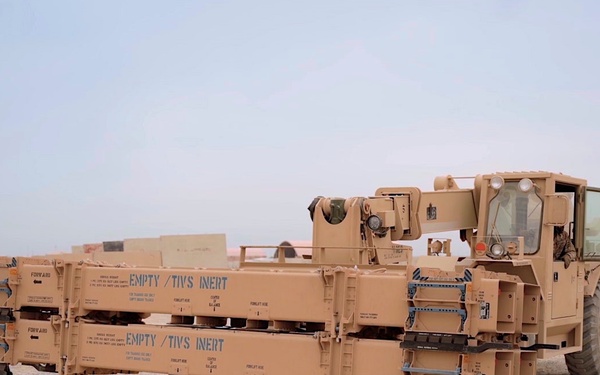 1st TSC Leads Logistical Support to aide Missile Defense Efforts in the CENTCOM AOR