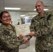 Director for Branch Clinics for NMRTC Capt. Johvin Perry visits NMRTU Diego Garcia