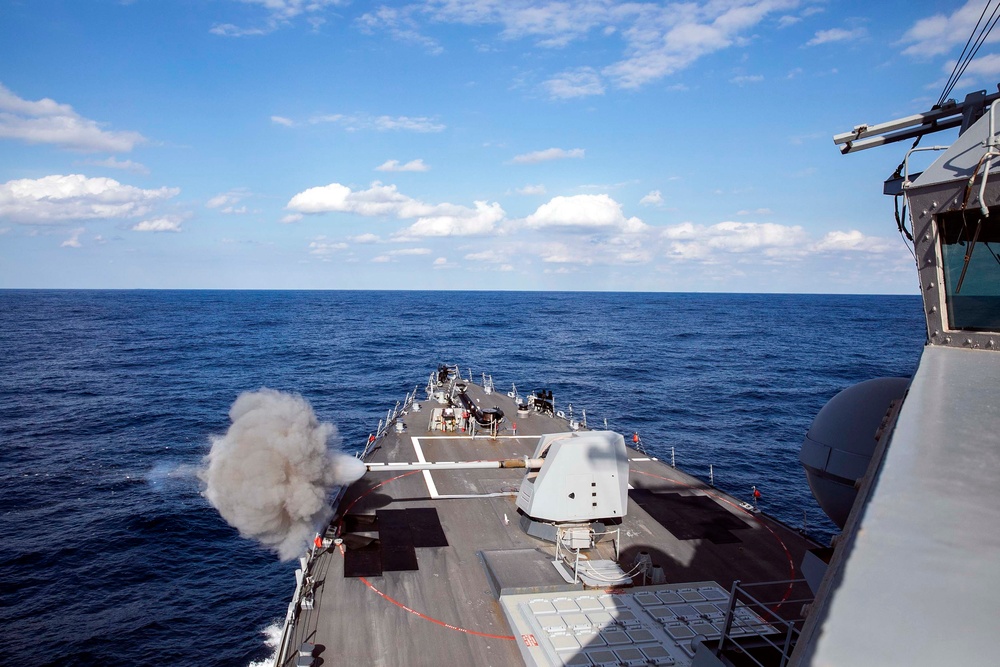 Sterett Conducts Live-Fire Exercise