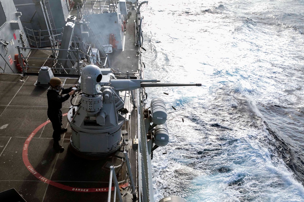 Sterett Conducts Live-Fire Exercise