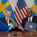 Secretary Austin hosts Swedish Defense Minister Pål Jonson