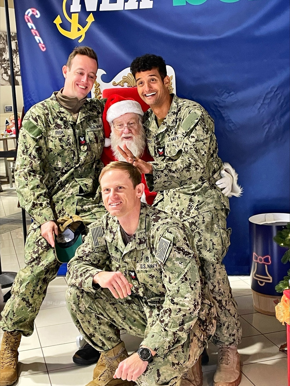 Santa Claus delights people of all ages at the NEX