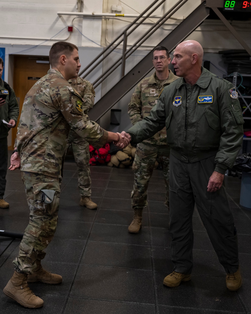 Major General Quinn &amp; 19th AF Team Visits Fairchild AFB's SERE School