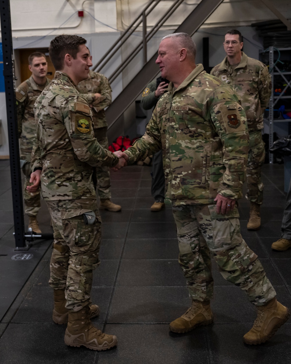 Major General Quinn &amp; 19th AF Team Visits Fairchild AFB's SERE School