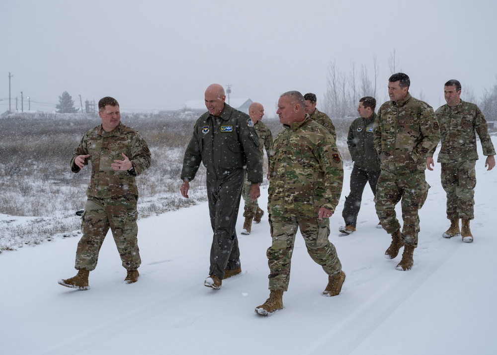 Major General Quinn &amp; 19th AF Team Visits Fairchild AFB's SERE School