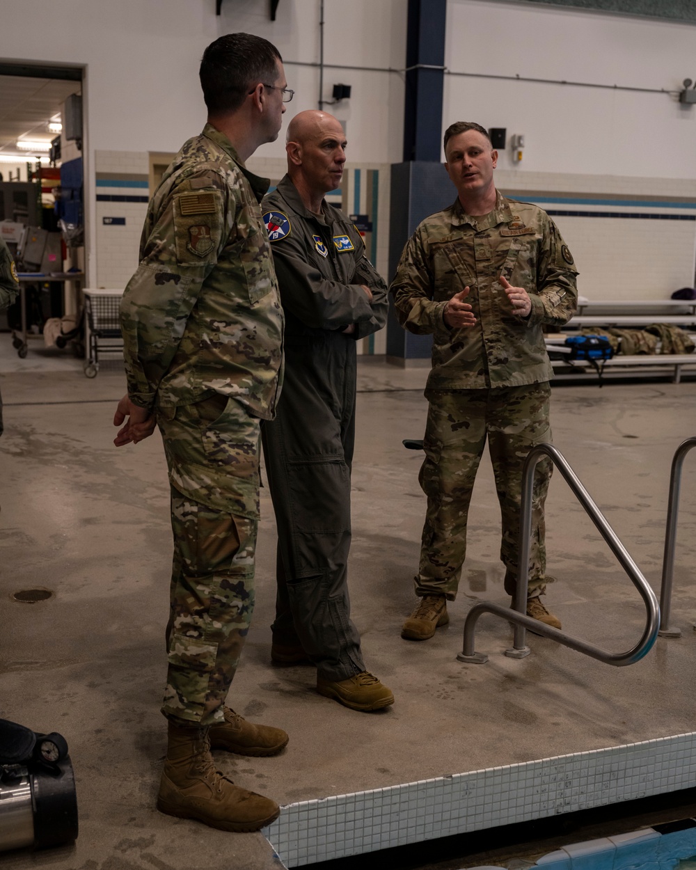 Major General Quinn &amp; 19th AF Team Visits Fairchild AFB's SERE School