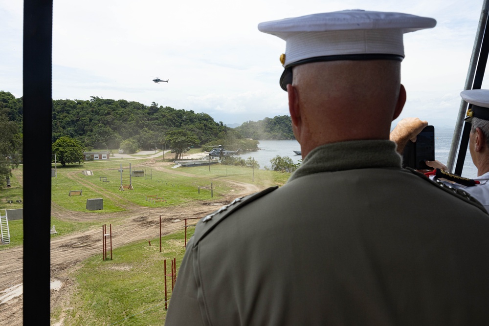 Marine leaders view operational demonstration during Brazil’s Octennial Marine Corps Amphibious Symposium