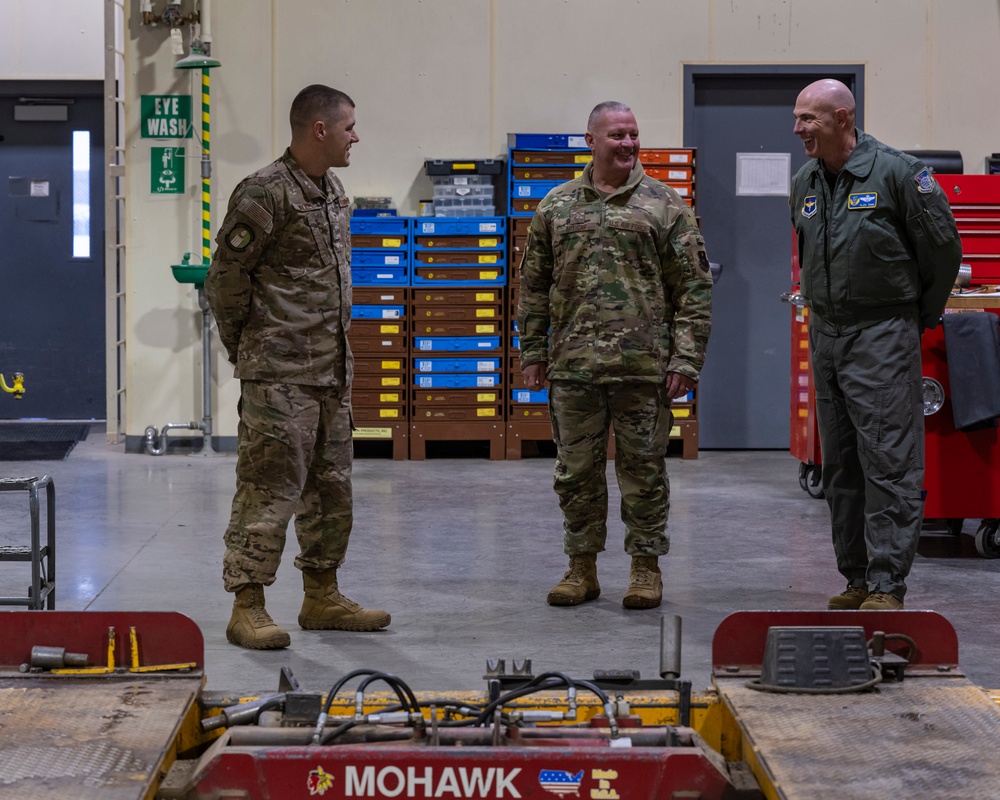 Major General Quinn &amp; 19th AF Team Visits Fairchild AFB's SERE School