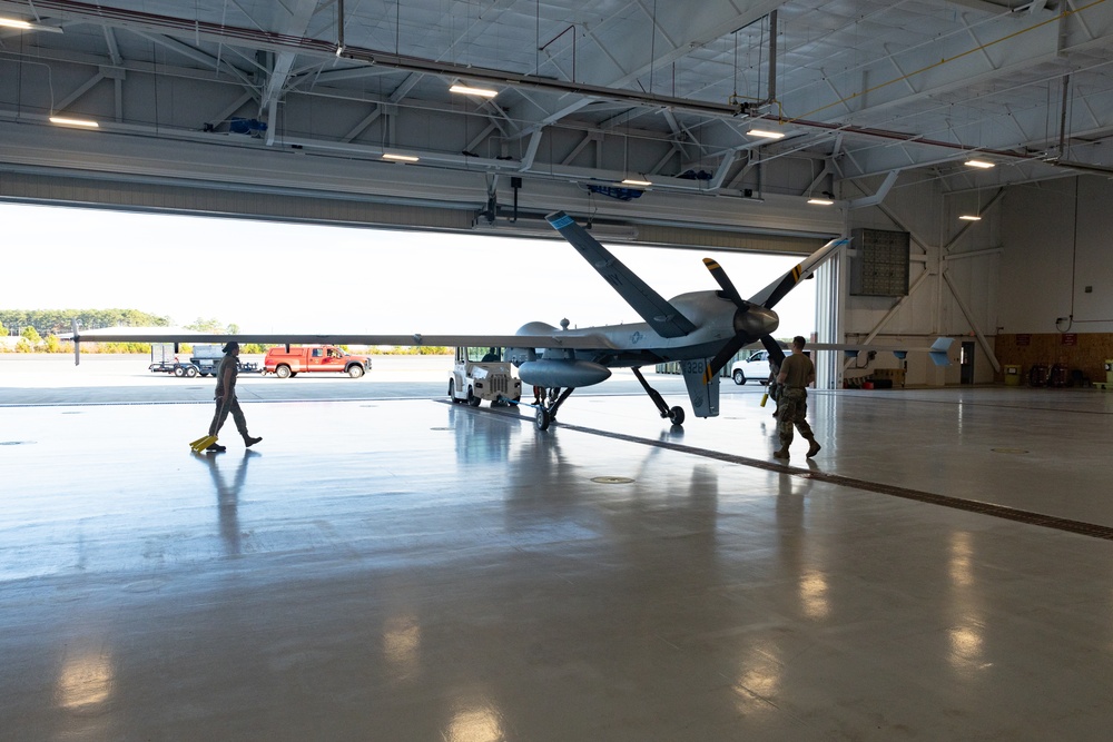 U.S. Marines with VMUT-2 conduct joint training with U.S. Air Force Airmen with the 174th Attack Wing