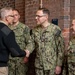 Members of the U.S. Navy Band participate in a reenlistment ceremony