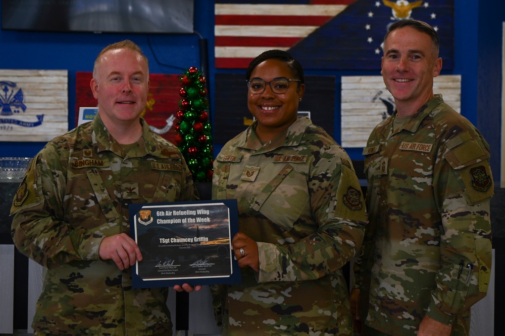Champ of the Week - Tech. Sgt. Chauncey Griffin