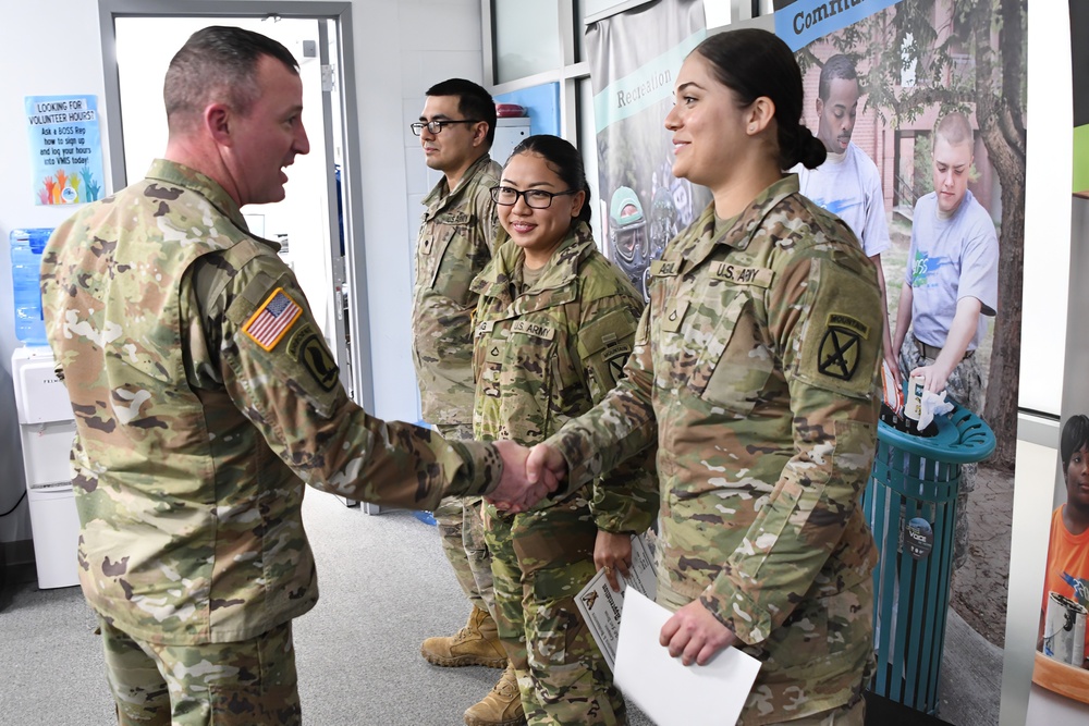 10th Mountain Division Soldiers support Fort Drum BOSS in a big way