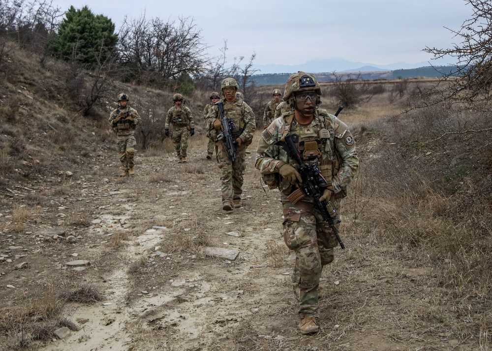 U.S. Army 2-2 Cavalry conducts Combat Patrol Exercise during Brave Partner 23