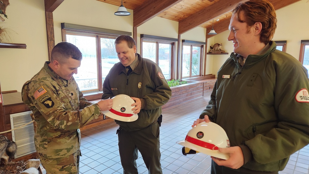 USACE Rangers Receive Clear Communicator Badge