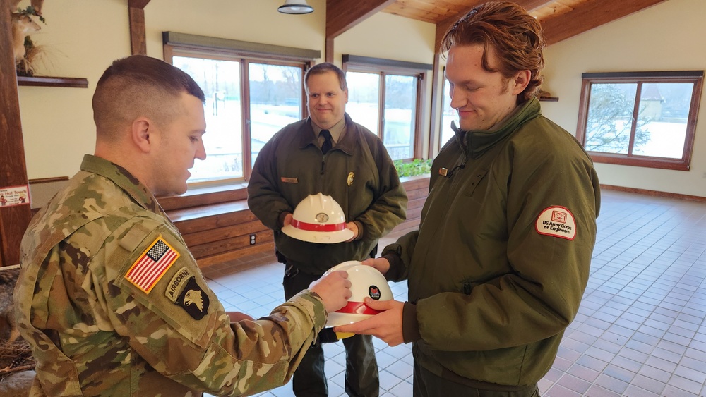 USACE Rangers Receive Clear Communicator Badge