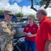 Brig. Gen. Gibbs visits 2023 Hawaiʻi Wildfire Response Mission team members