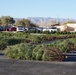 Las Vegas Raiders and Nellis Airmen give out Christmas trees