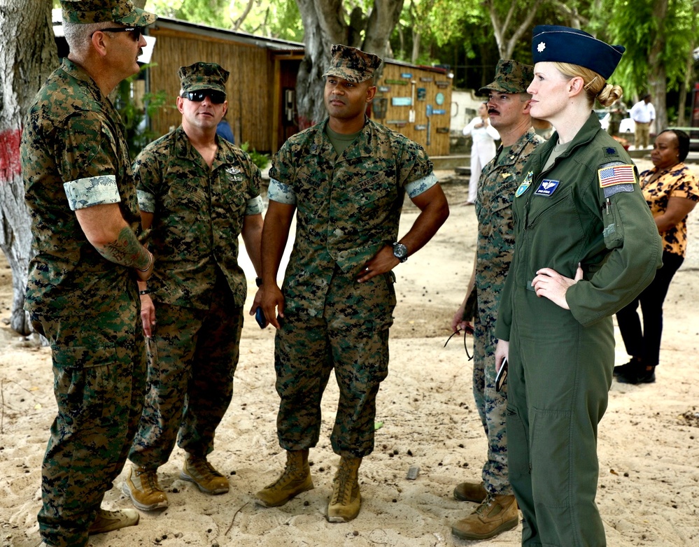 Marine and Air Force Planners conduct site reconnaissance for TRADEWINDS 2024