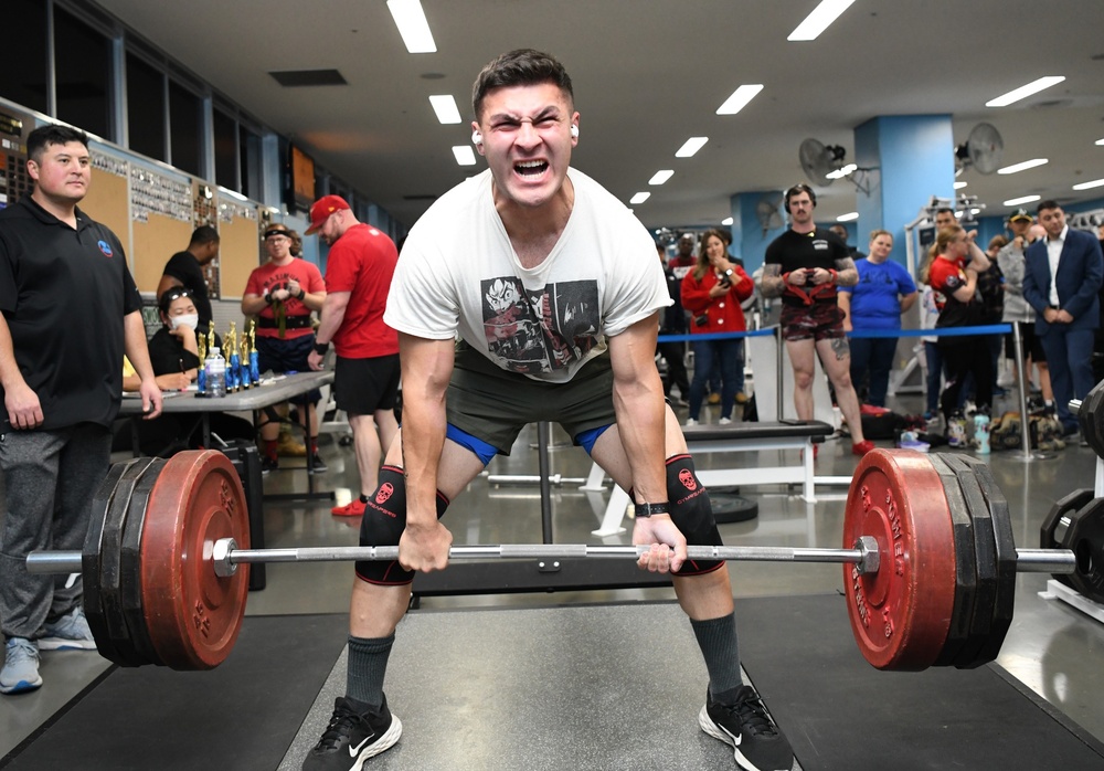 Heavy lifters compete in Camp Zama's 'SWOLE Push and Pull' event