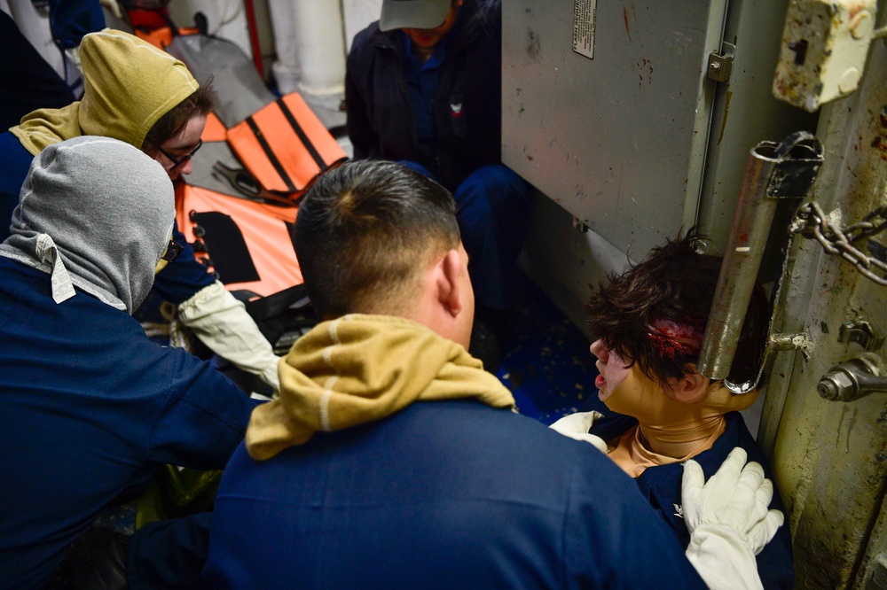 USS Kidd Medical Drill