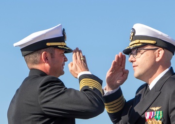 USS Anchorage change of command ceremony