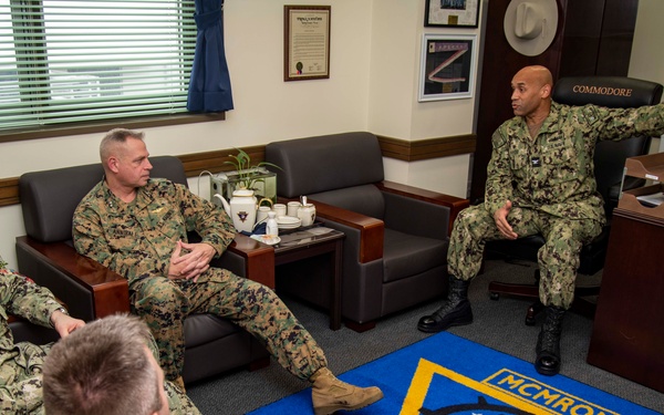 OPNAV N95 Visits Sasebo MCM Units