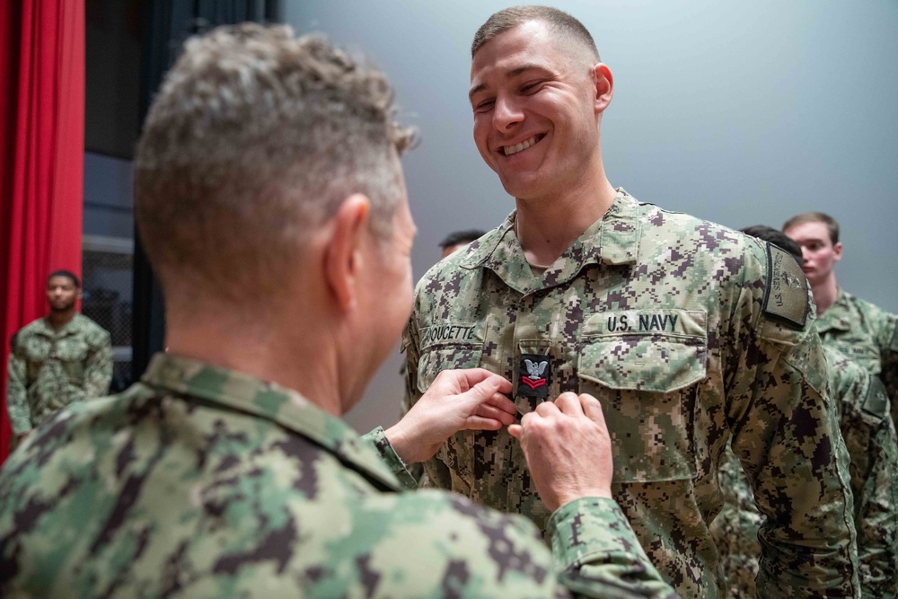 DVIDS - Images - C7F Sailors get promoted during Frocking Ceremony ...