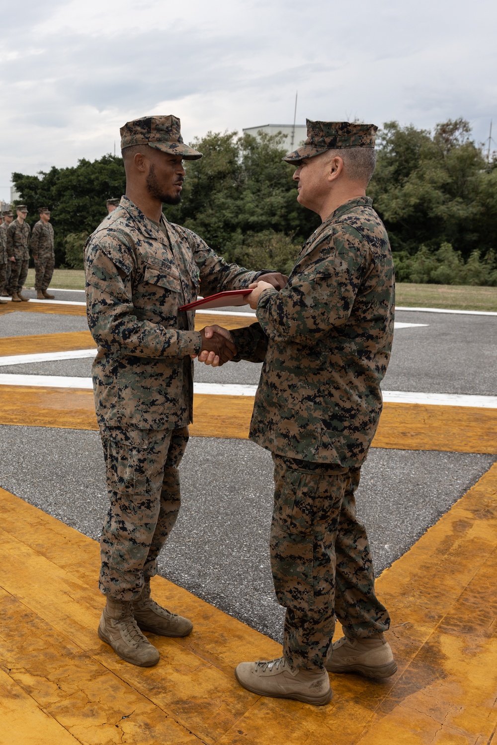 Sgt. Malik Pugh Navy and Marine Corps Achievement Medal Ceremony